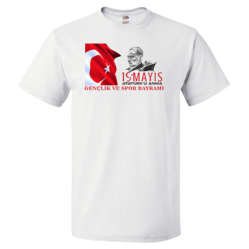 19 Mayıs Baskılı Tshirt
