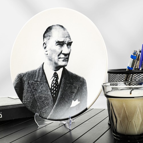 Atatürk Portreli Dekoratif Tabak