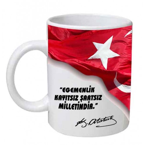Atatürk Temalı Kupa Bardak 1