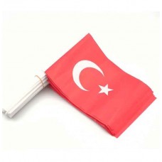 Çubuklu Kağıt Türk Bayrağı (10 Adet)