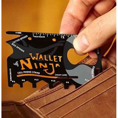 Ninja Wallet Kredi Kartı 18 in 1 Çok Amaçlı Tamir Kiti