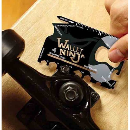 Ninja Wallet Kredi Kartı 18 in 1 Çok Amaçlı Tamir Kiti