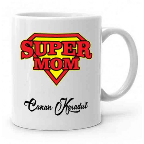 Super Mom Baskılı Kupa Bardak